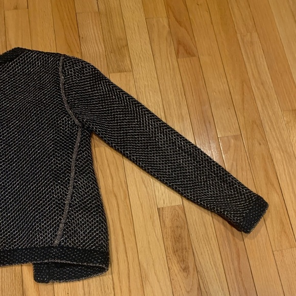 Maje Black and Silver Jacket Size 1/Small - Picture 8 of 8